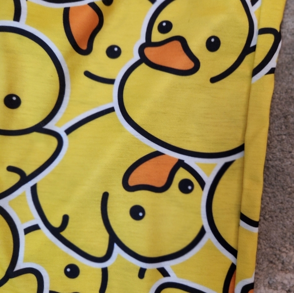 Rubber Ducky Pajama Pants Size 8 Lightweight Polyester Blend - Picture 3 of 5